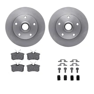 R1 Concepts WFWH1-73024 E- Line Series Brake Rotor W/ Ceramic Brake Pads & Hdw